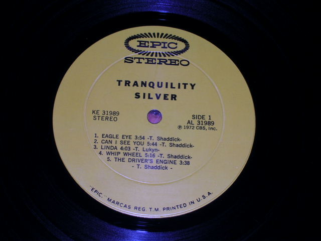 画像: TRANQILLITY - SILVER  / 1972 US ORIGINAL LP 