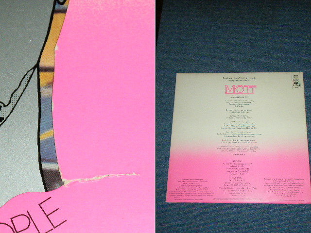 画像: MOTT THE HOOPLE  - MOTT ( NON TITLE STICKER on COVER : Ex+/MINT- ) / 1973 UK ORIGINAL Die-Cut Gatefold Coverl Used LP