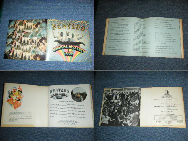 画像: THE BEATLES - MAGICAL MYSTERY TOUR ( Ex++/Ex++ : SOLID CENTER Style Label ) / 1967 UK ORIGINAL MONO 7"EP With PICTUERE SLEEVE and BLUE LYRIC SHEET 