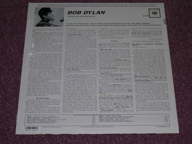 画像: BOB DYLAN -  BOB DYLAN / 2001 US AMERICA REISSUE LIMITED "MONO Version" "180 Gram HEAVY VINYL" "BRAND NEW SEALED" LP Out-Of-Print now