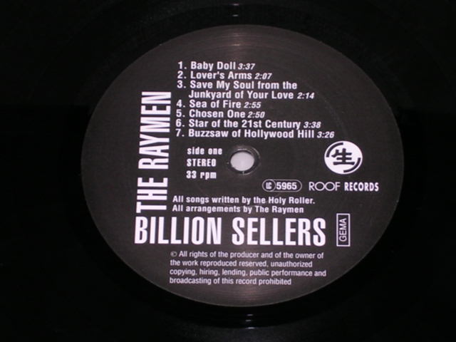 画像: THE RAYMEN - BILLION SELLERS/ GERMANY  LP