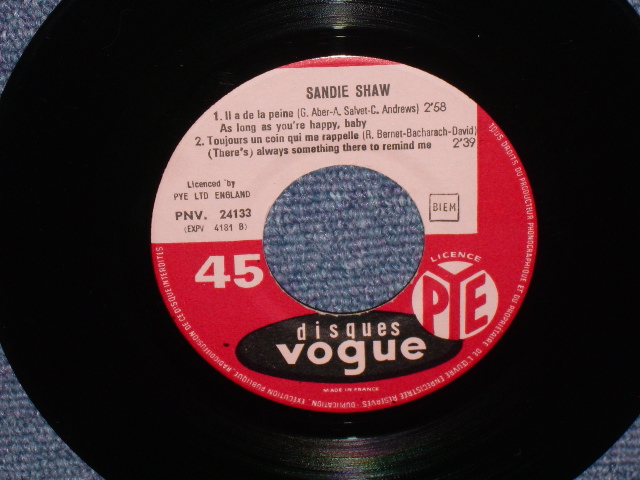 画像: SANDIE SHAW - MAIS TU L'AIMES / 1960s FRENCH ORIGINAL EP With PICTURE SLEEVE 