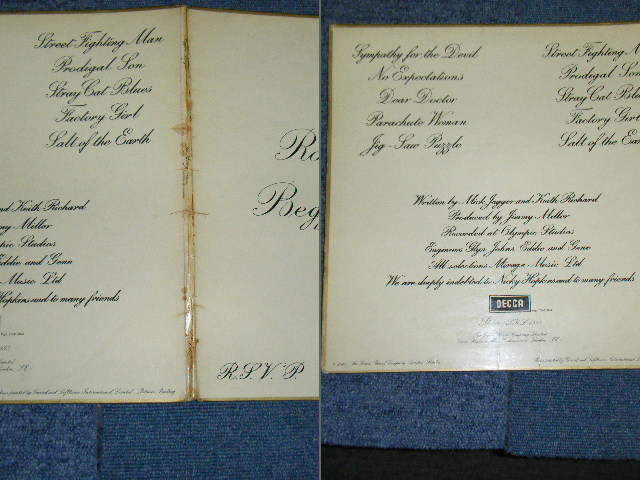 画像:  THE ROLLING STONES - BEGGARS BANQUET ( MATRIX # 2K/1K : Ex-/Ex+/ 1968 UK ORIGINAL STEREO LP 