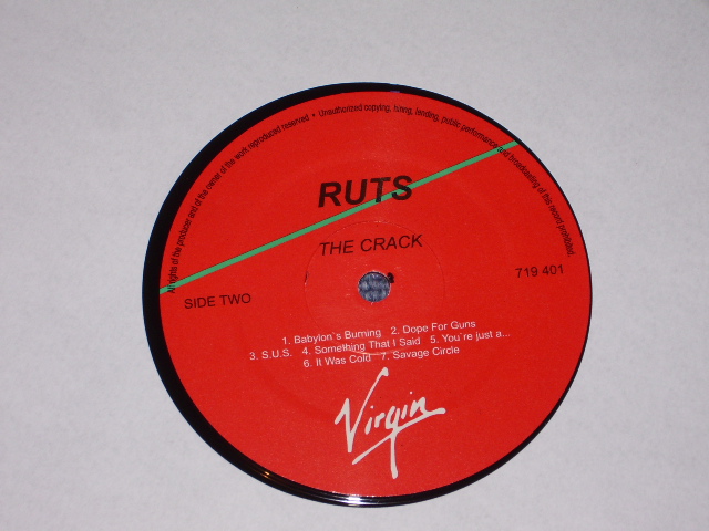 画像: RUTS  - THE CRACK  / UK REISSUE NEW  LP 