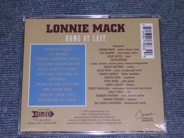 画像: LONNIE MACK - HOME AT LAST  / 1994 US SEALED NEW CD