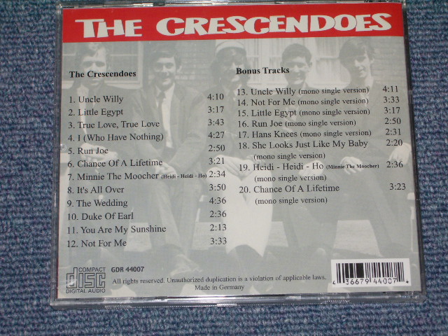 画像: THE CRESCENDOES -THE CRESCENDOES  / 2001 GERMANY NEW  CD