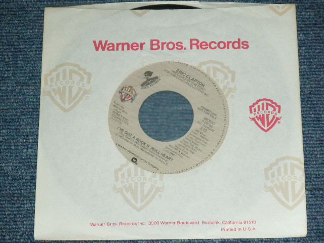 画像: ERIC CLAPTON - I'VE GOT A ROCK N' ROLL HEART ( Promo Only Same Flip MONO/STEREO ) / 1983 US ORIGINAL PROMO Only 7"Single