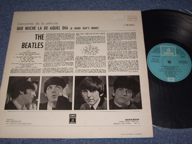 画像: BEATLES - QUE NOCHE LA DE AQUEL DIA (A HARD DAYS NIGHT) CANCIONES DE LA PELICULA  /MID 1970s SPAIN  LP