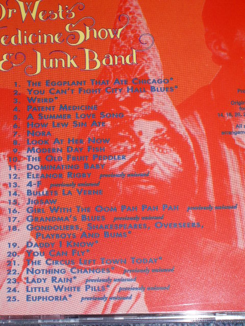 画像: DR.WEST'S MEDICINE SHOW & JUNK BAND - EUPHORIAL THE BEST OF / 1998 US  NEW CD