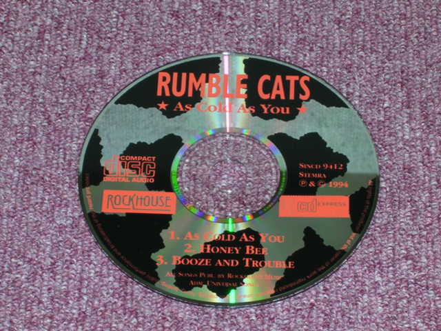 画像: RUMBLE CATS - AS COLD AS YOU / 1994B EU ORIGINAL Brand NEW 3CUT'S MAXI CD SINGLE 