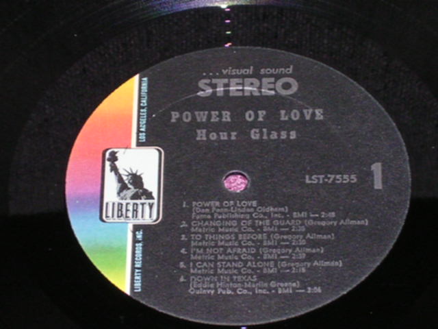 画像: HOURGLASS,THE(ALLMAN BROTHERS BAND) - POWER OF LOVE / 1968 US ORIGINAL LP 