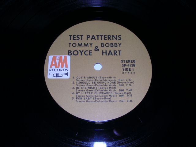 画像: TOMMY BOYCE & BOBBY HART - TEST PATTERNS / 1969 US ORIGINAL STEREO  LP 