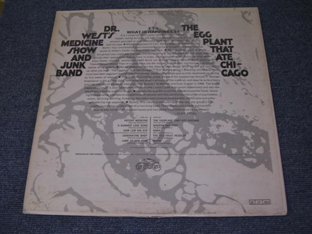画像: DR. WESTS MEDICINE SHOW AND JUNK BAND - THE EGGPLANT THAT ATE CHICAGO / 1967 US ORIGINAL MONO LP 