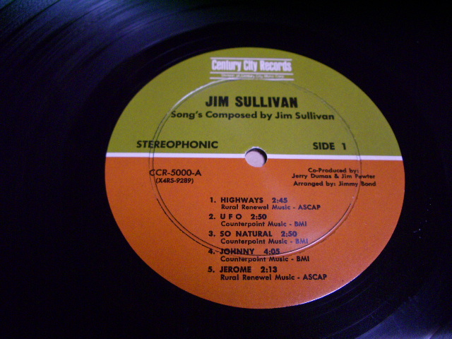 画像: JIM SULLIVAN - JIM SULLIVAN  / 1970s US ORIGINAL LP
