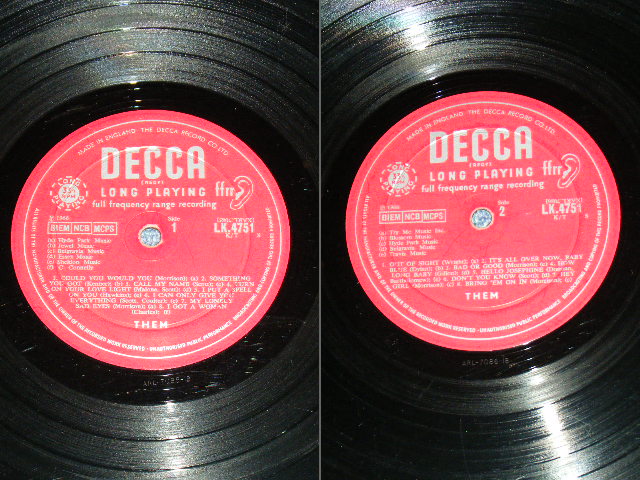 画像: THEM ( VAN MORRISON ) - THEM AGAIN ( Ex,VG++/Ex+, 1B/1B  ) / 1966 UK ORIGINAL MONO LP 