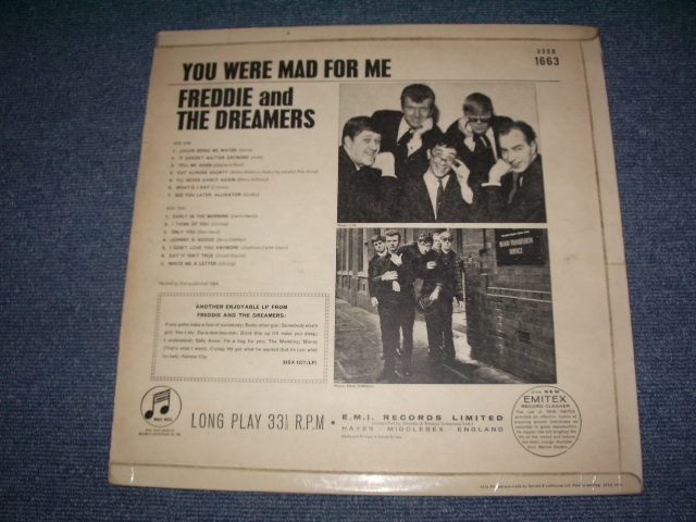 画像: FREDDIE AND THE DREAMERS  - YOU WERE MADE FOR ME / 1964 UK ORIGINAL MONO LP Matrix Number1N/1N