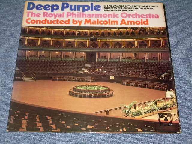 画像1: DEEP PURPLE The ROYAL PHILHARMONIC Orchestra Conducted by MALCOLM ARNOLD - DEEP PURPLE The ROYAL PHILHARMONIC Orchestra Conducted by MALCOLM ARNOLD: IN LIVE AT THE ROYAL ALBERT HALL : CONCERTO FOR GROUP AND ORCHESTRA( Matrix # A-1/B-1 ) ( Ex+/Ex+++ Looks:Ex++ )  / 1970 UK ENGLAND ORIGINAL HARVEST Used  LP 