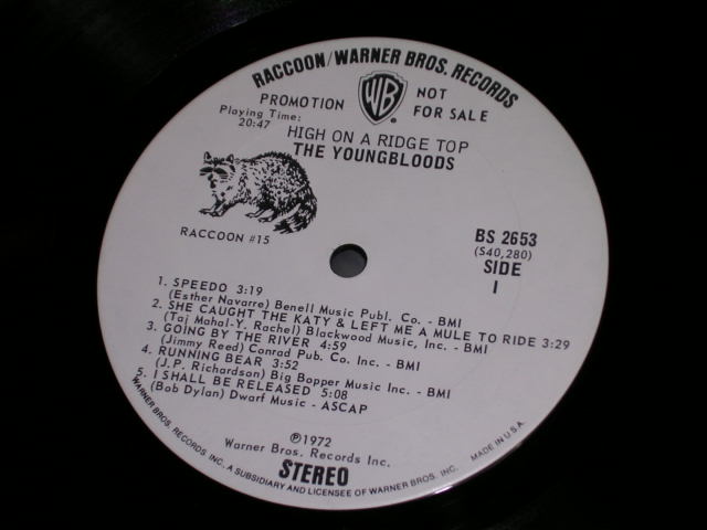画像: YOUNGBLOODS - HIGH ON A RIDGE TOP /  1972 US ORIGINALWhite Label Promo LP