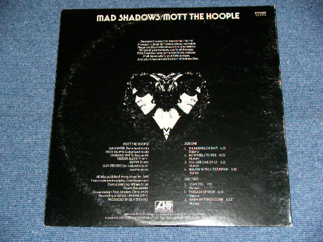 画像: MOTT THE HOOPLE  - MAD SHADOWS ( Ex+/MINT- ) / 1970 US ORIGINAL "1841 BROADWAY" Label Used LP