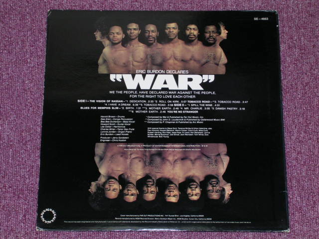 画像: ERIC BURDON & WAR - ERIC BURDON DECLARES "WAR"/  US ORIGINAL STEREO LP 