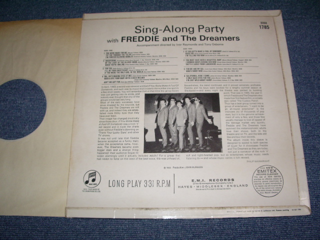 画像: FREDDIE AND THE DREAMERS - SING-ALONG PARTY  / 1965 UK 1st Press LP Matrix Number1/1N