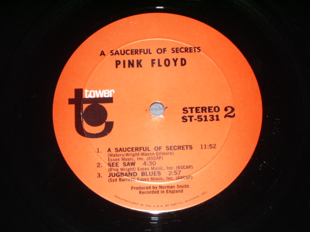 画像: PINK FLOYD, THE  - A SAUSERFUL OF SECRETS / 1968 US ORIGINAL 1st PRESS Label LP 