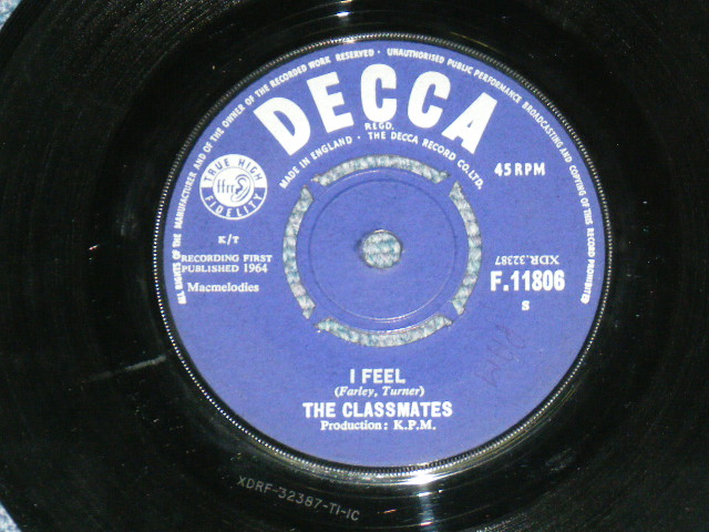 画像: THE CLASSMATES - IN MOROCCO  / 1964 UK ORIGINAL 7"Single