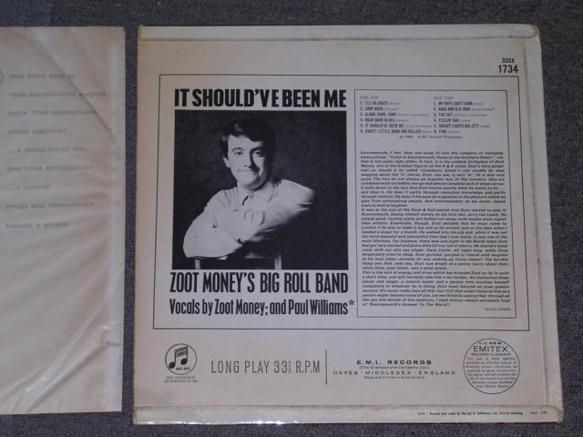 画像: ZOOT MONEY'S BIG ROLL BAND  - IT'S SHOULD'VE BEEN ME  / 1965  UK ORIGINAL MONO LP  Ex++/Ex+++(Looks: Ex++) 