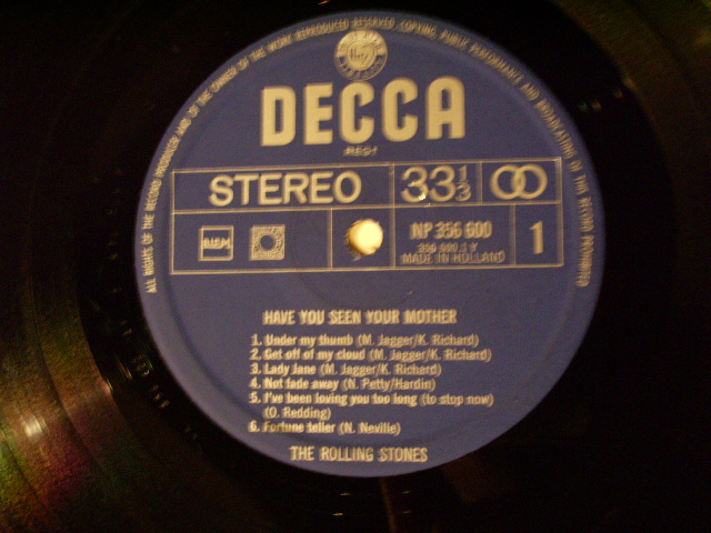 画像: ROLLING STONES - HAVE YOU SEEN YOUR MOTHER  / 1960s HOLLAND ORIGINAL  LP 