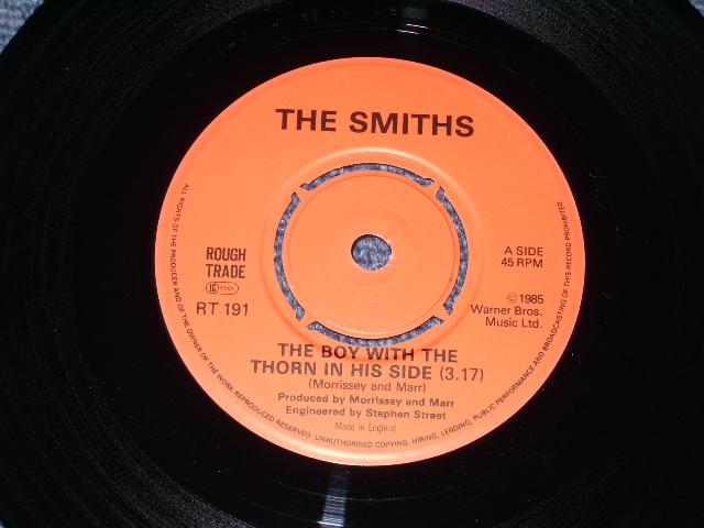 画像: THE SMITHS - THE BOY WITH THE THORN IN HIS SIDE (FC) Ex+++   BC) MINT-/MINT) / 1985 UK ENGLAND ORIGINAL 7"Single With PICTURE SLEEVE 