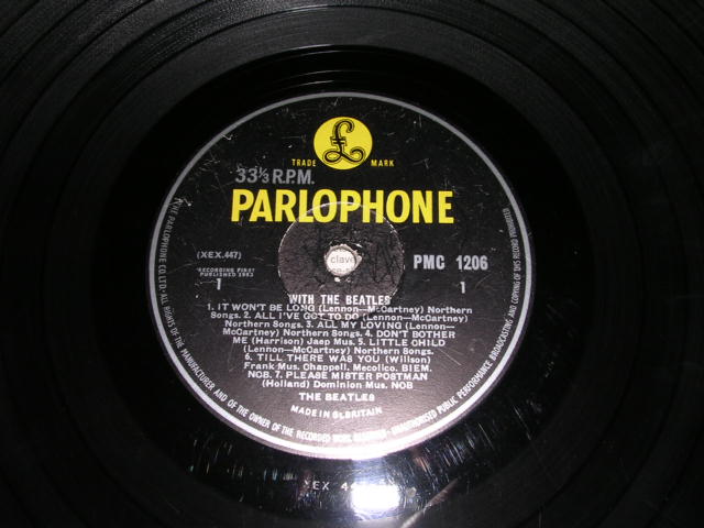 画像: THE BEATLES - WITH THE BEATLES ( MATRIX NUMBER  5N & 5N : "GOT A HOLD" Miss Credit on BACK COVER  ) / UK YELLOW PARLOPHONE ORIGINAL MONO LP