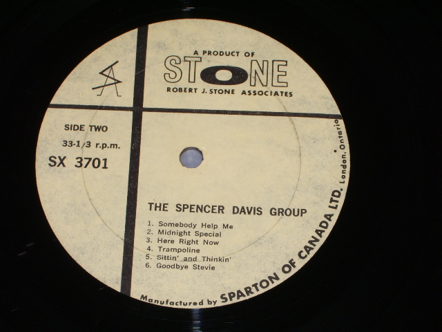 画像: SPENCER DAVIS GROUP - GIMME SOME LOVIN' ( MON )  1967 CANADA ORIGINAL LP