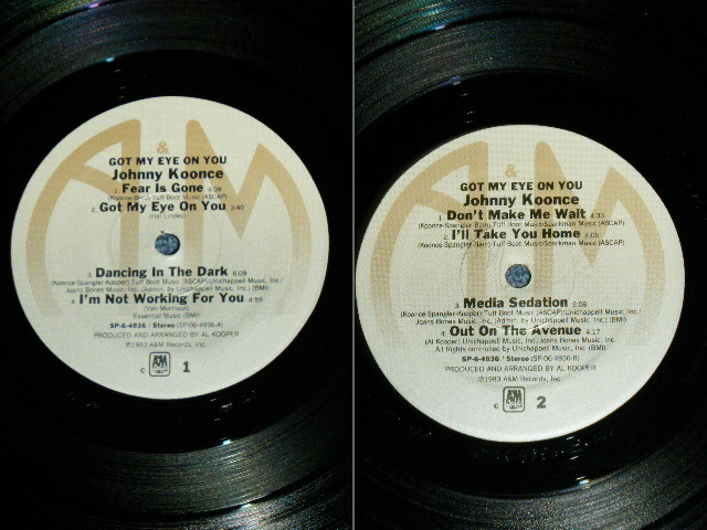 画像: JONNY KOONCE ( AL KOOPER Produce ) - GOT MY EYE ON YOU / 1983 US ORIGINAL PROMO Used LP 