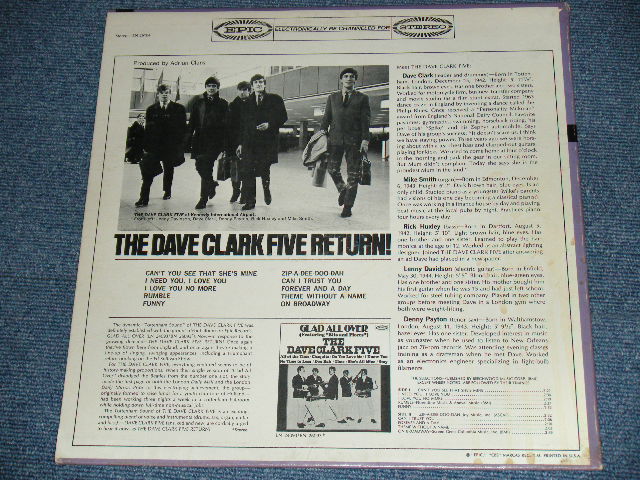 画像: DAVE CLARK FIVE - RETURN! /  US ORIGINAL Stereo LP 