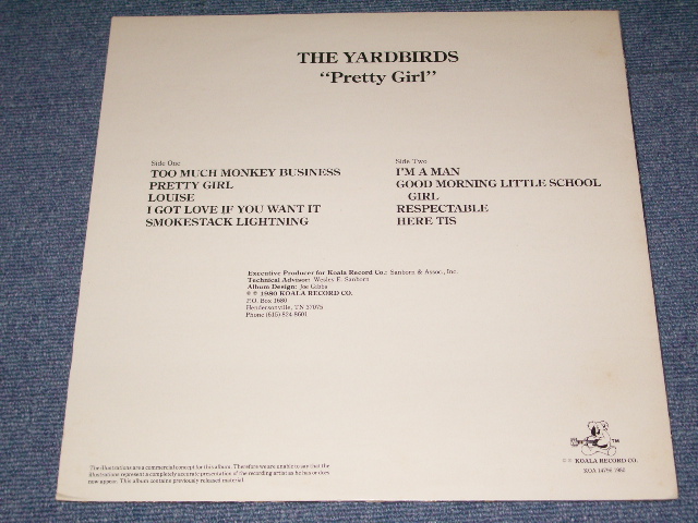 画像: THE YARDBIRDS - PRETTY GIRL / 1980 US  LP 