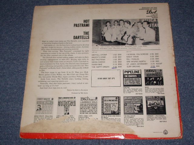 画像: THE DARTELLS - HOT PASTRAMI!  / 1963 US ORIGINAL Mono LP 