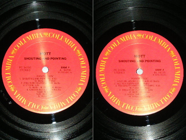 画像: MOTT  - SHOOTING & POINTING  /  1976 US ORIGINAL With PROMO Sheet Used LP 
