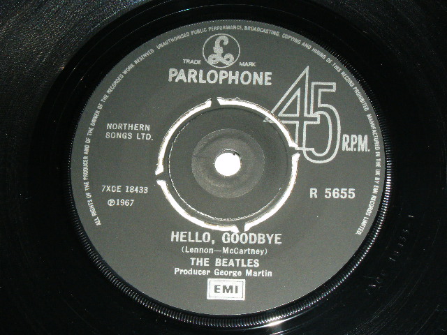 画像: THE BEATLES - HELLO GOODBYE / 1970's UK  RARE With PICTURE SLEEVE  Used 7" Single 