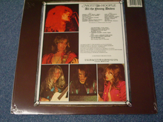 画像: MOTT THE HOOPLE - ALL THE YOUNG DUDES (Sealed) / US REISSUE "BRAND NEW SEALED"   LP 