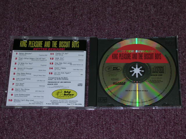 画像: KING PLEASURE & THE BISCUIT BOYS - BETTER BEWARE! / 1991 UK ORIGINAL Brand New CD  