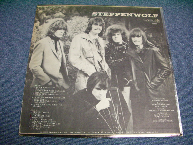画像: STEPPENWOLF - 1st Debut Album STEPPENWOLF ( 2nd Press With TITLE COVER Front Cover )  (Ex+/Ex+++ ) / 1968 US ORIGINAL " 2nd Press With TITLE COVER Front Cover" Used  LP 