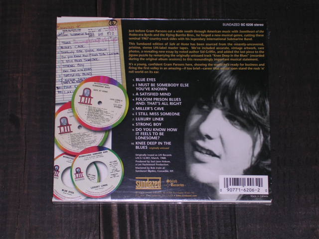 画像: THE INTERANTIONAL SUB MARINE BAND ( GRAM PARSONS )  -  SAFE AT HOME  /2004 US SEALED NEW CD