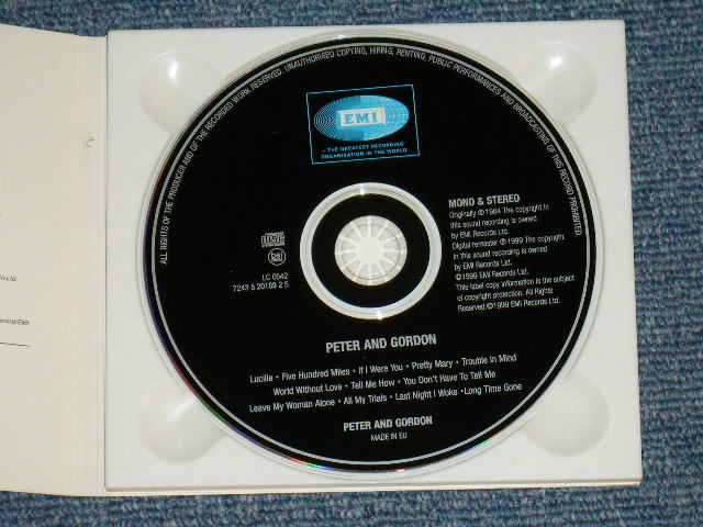 画像: PETER AND GORDON - PETER AND GORDON  ( MONO & STEREO ) / 1999 EUROPE Brand New CD 