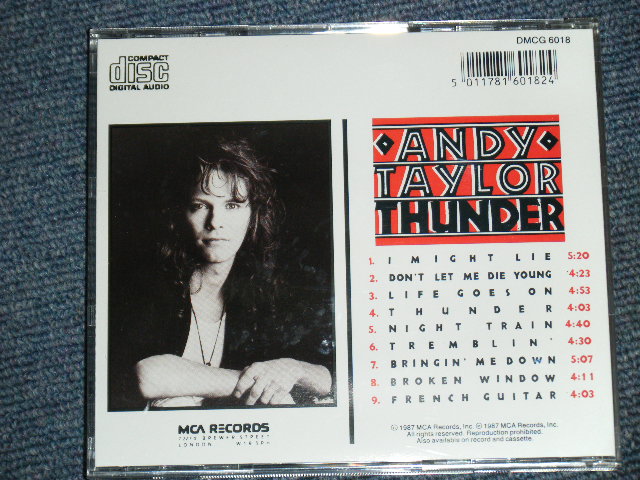 画像: ANDY TAYLOR of DURAN DURAN - THUNDER   / 1987 UK ORIGINAL Used CD