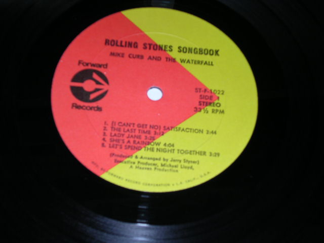 画像: MIKE CURB &THE WATERFALL - THE ROLLING STONES SONG BOOK  / 1971 US ORIGINAL STEREO LP 