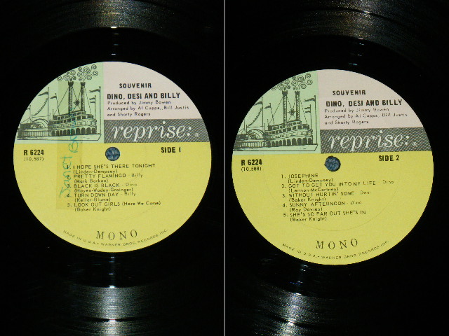 画像: DINO, DESI & BILLY - SOUVENIR  / 1966 US ORIGINAL MONO LP With BONUS PIN-UP's 