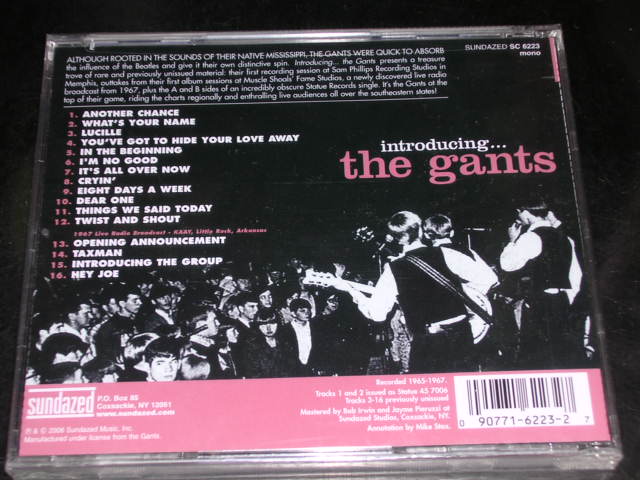 画像: THE GANTS - INTRODUCING.(SEALED).. / 2006 US AMERICA BRAND NEW SEALED" CD 