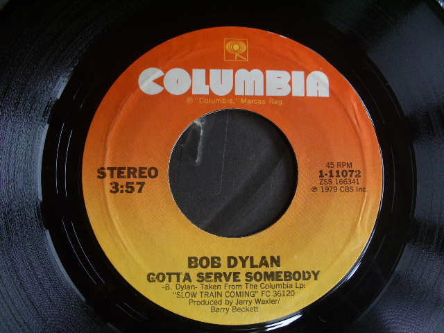 画像: BOB DYLAN - GOTTA SERVE SOMEBODY  / 1979  US ORIGINAL 7"SINGLE
