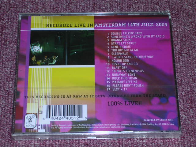 画像: STRAY CATS - RECORDED LIVE AMSTERDAM 14TH JULY / 2004 US ORIGINAL Sealed CD  