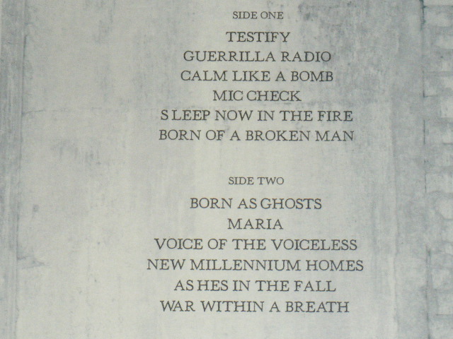 画像: RAGE AGAINST THE MACHINE - THE BATTLE OF LOS ANGELES : With SLIP MAT (SEALED) / 1998 US AMERICA ORIGINAL "BRAND NEW Sealed" DEAD STOCK LP